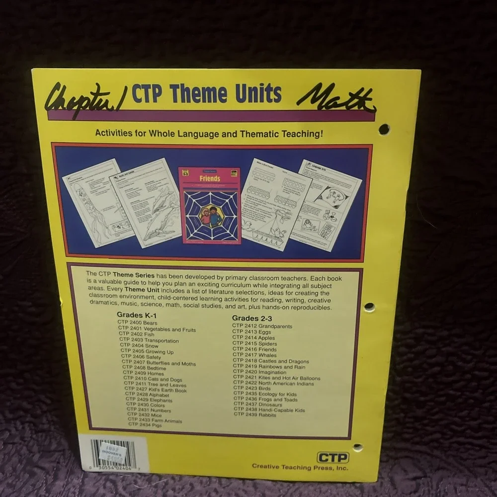 CTP Creative Teaching Press Teachers Theme Series Book‎ Lot of 4 Homeschool K-1